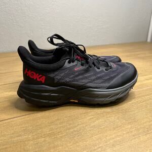 HOKA Speedgoat 5 GTX Spike Womens 8.5 Black Vibram Gore Tex Trail Running Shoes